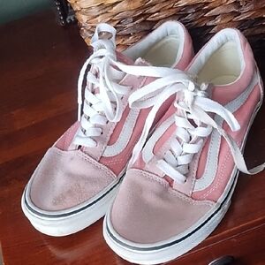 Vans Women's Barely Worn Pink Sneakers